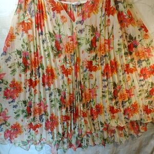 Floral Pleated Dress/Top